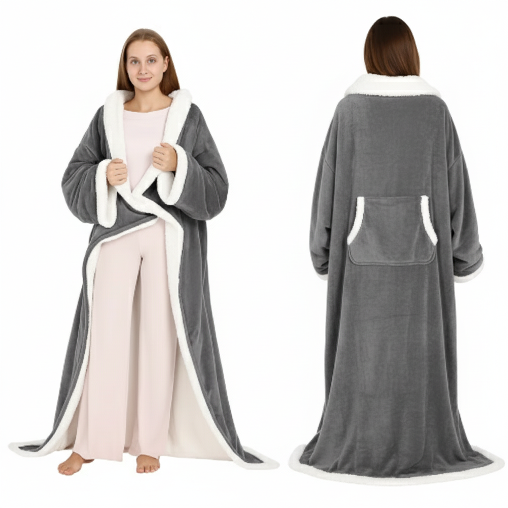 De ultracomfortabele verwarmde sweatshirtdeken